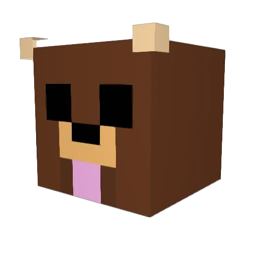 TottRa79 Minecraft avatar head, 3D render
