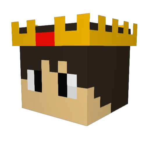 Totti1235 Minecraft avatar head, 3D render