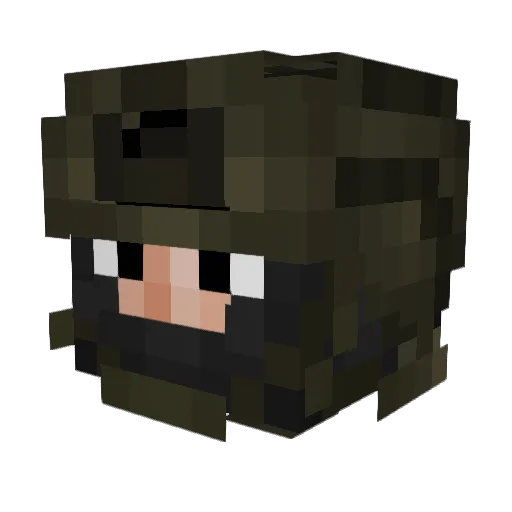 Totty415 Minecraft avatar head, 3D render