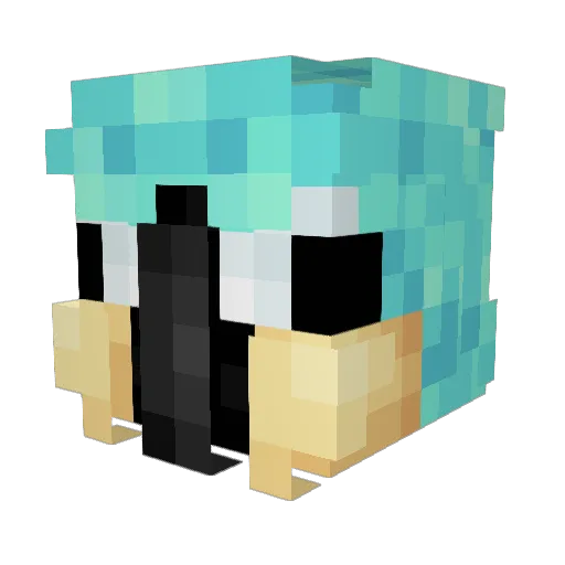Toucan420 Minecraft avatar head, 3D render