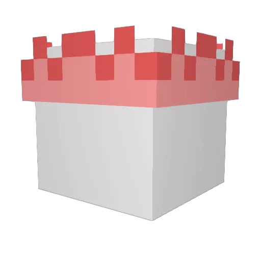 TouchMeRN Minecraft avatar head, 3D render