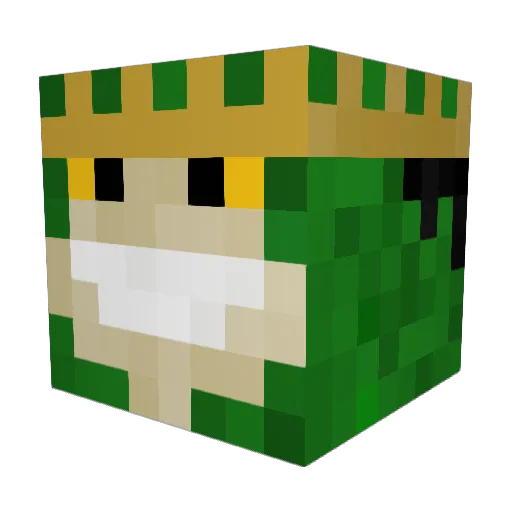 TouchMyNene Minecraft avatar head, 3D render