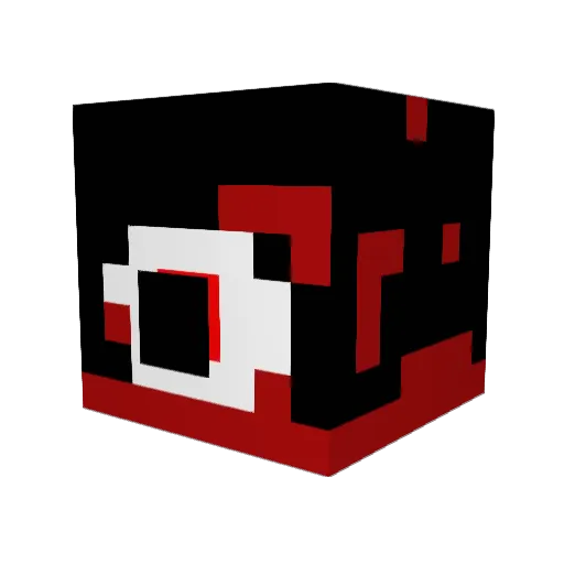 TouchXL Minecraft avatar head, 3D render