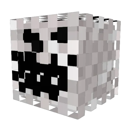TouchedYo Minecraft avatar head, 3D render