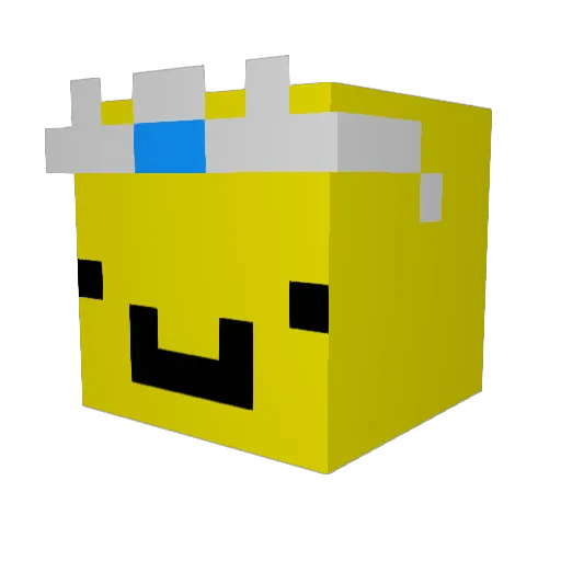 Touchgrass258 Minecraft avatar head, 3D render