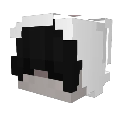 Touchx Minecraft avatar head, 3D render
