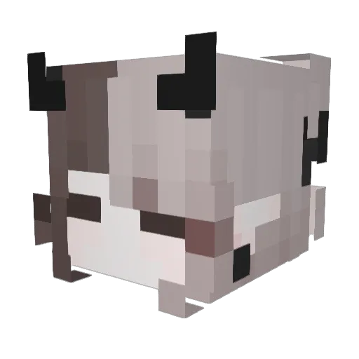 Touchyourself Minecraft avatar head, 3D render