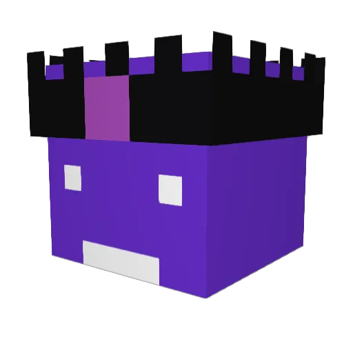 Toufifik_ Minecraft avatar head, 3D render