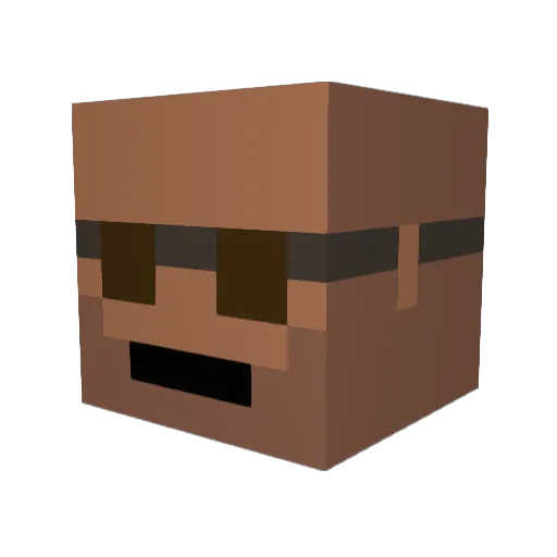 TougeMr2 Minecraft avatar head, 3D render