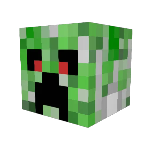 ToughBBQ Minecraft avatar head, 3D render