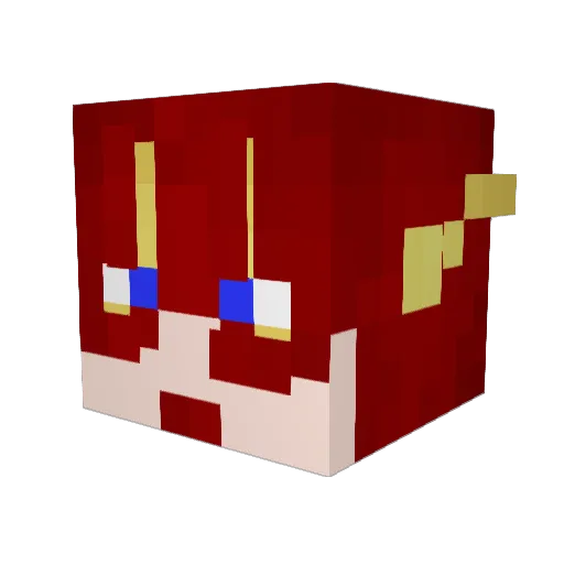ToughBarry Minecraft avatar head, 3D render