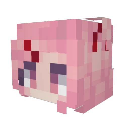 Touhou_one Minecraft avatar head, 3D render