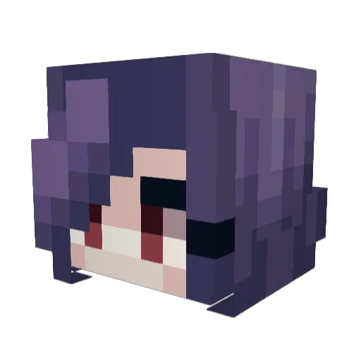 Touka219 Minecraft avatar head, 3D render