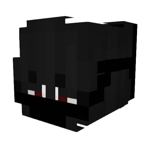Toukaoru Minecraft avatar head, 3D render