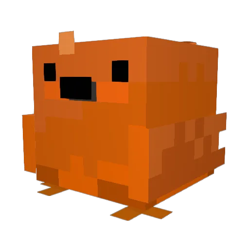 ToukoMan Minecraft avatar head, 3D render