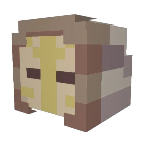 Toulouse22 Minecraft avatar head, 3D render