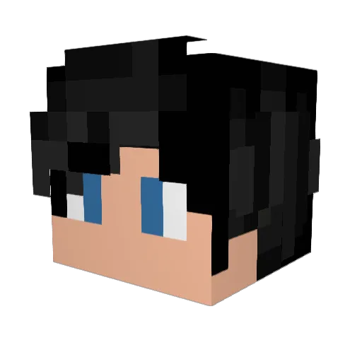 TounZii Minecraft avatar head, 3D render