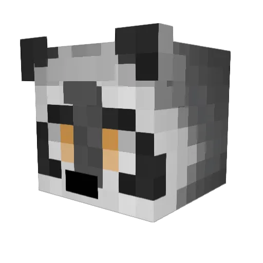 Tour960 Minecraft avatar head, 3D render