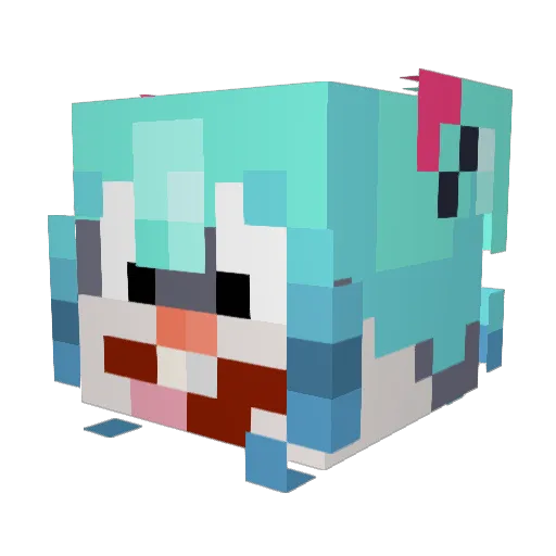 TourmalineJester Minecraft avatar head, 3D render