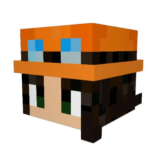 Tourted_Bread Minecraft avatar head, 3D render