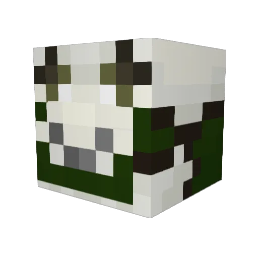 Toutack Minecraft avatar head, 3D render