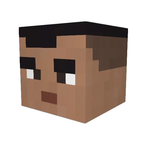 Touti91 Minecraft avatar head, 3D render