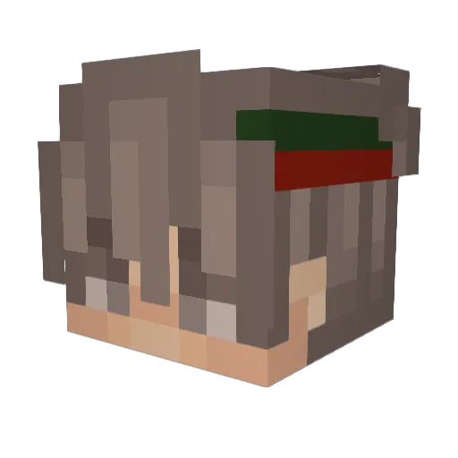 TovarishKenny Minecraft avatar head, 3D render