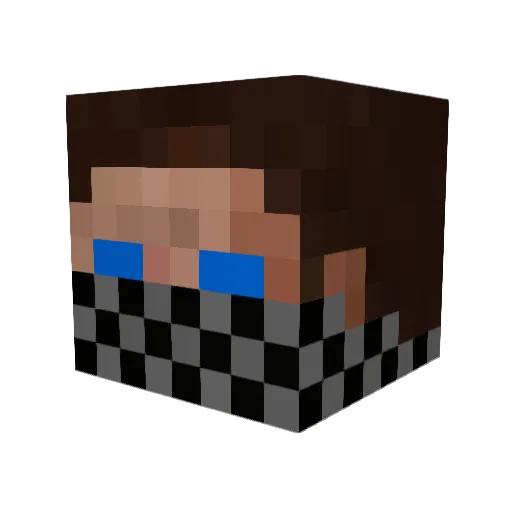 Tovick76 Minecraft avatar head, 3D render