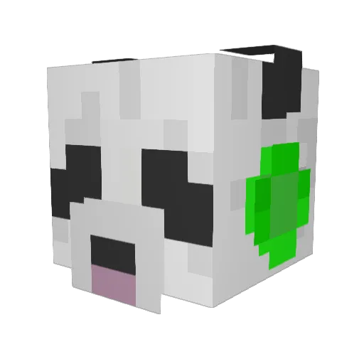Tovtom Minecraft avatar head, 3D render