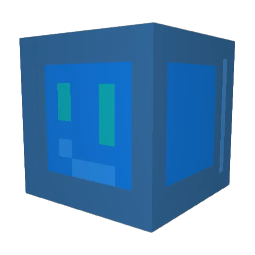 Tovu Minecraft avatar head, 3D render