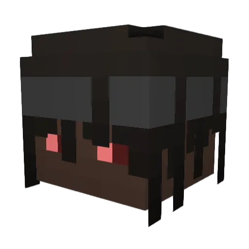 TowableJoker Minecraft avatar head, 3D render