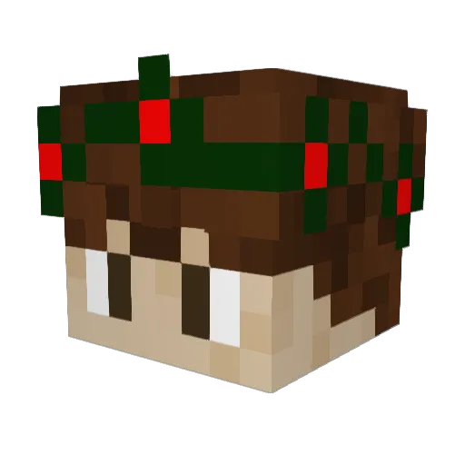 Towbyy Minecraft avatar head, 3D render