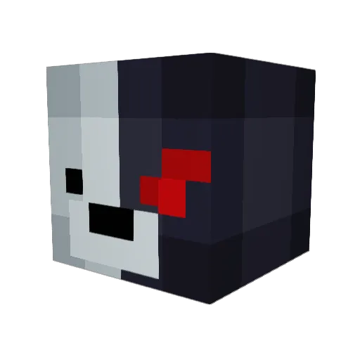 Towcrash Minecraft avatar head, 3D render