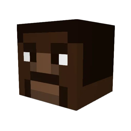 Towe Minecraft avatar head, 3D render