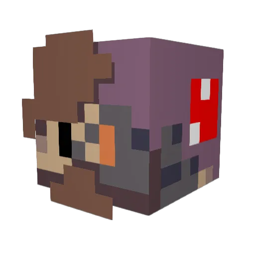 Towell_Boi Minecraft avatar head, 3D render