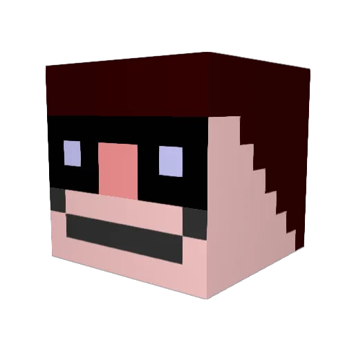 Towgod Minecraft avatar head, 3D render