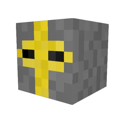 Townsen Minecraft avatar head, 3D render