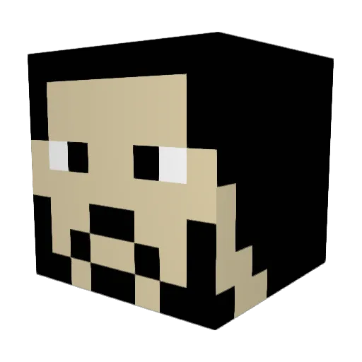 Towny717 Minecraft avatar head, 3D render