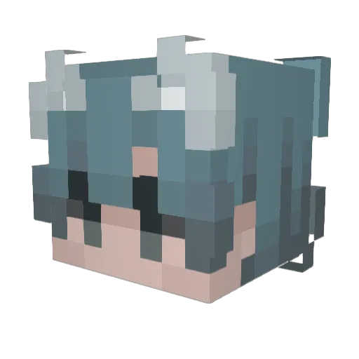 Towomyy Minecraft avatar head, 3D render