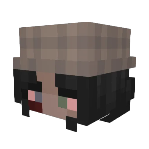 Towru Minecraft avatar head, 3D render