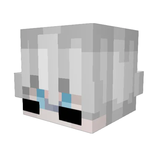 Towstaw Minecraft avatar head, 3D render