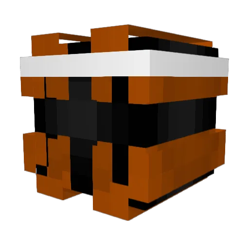 Tox0C Minecraft avatar head, 3D render