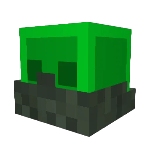 ToxSlim Minecraft avatar head, 3D render