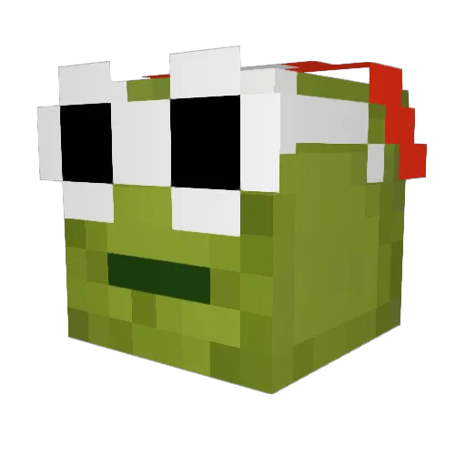 ToxThicc Minecraft avatar head, 3D render