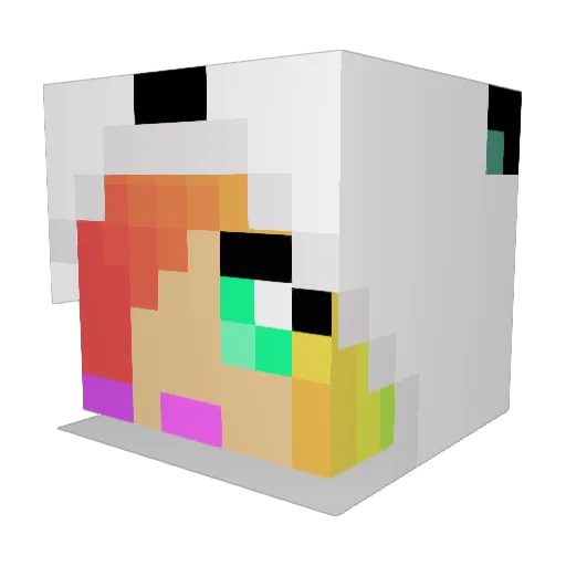 Tox_sic Minecraft avatar head, 3D render