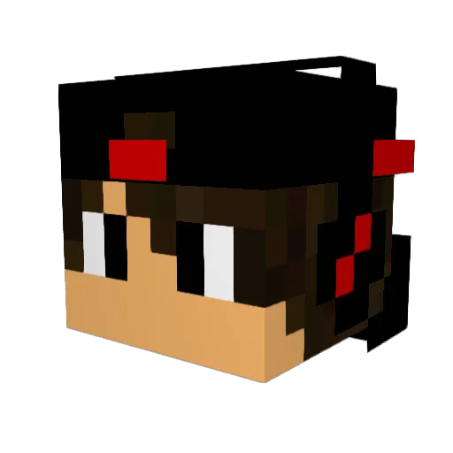 Toxdev Minecraft avatar head, 3D render