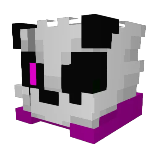 Toxendo Minecraft avatar head, 3D render