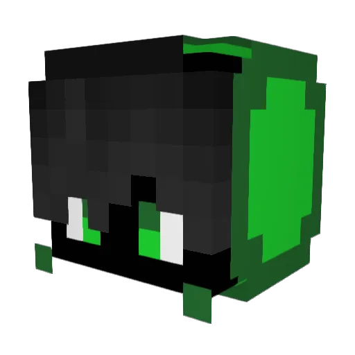 Toxeran Minecraft avatar head, 3D render