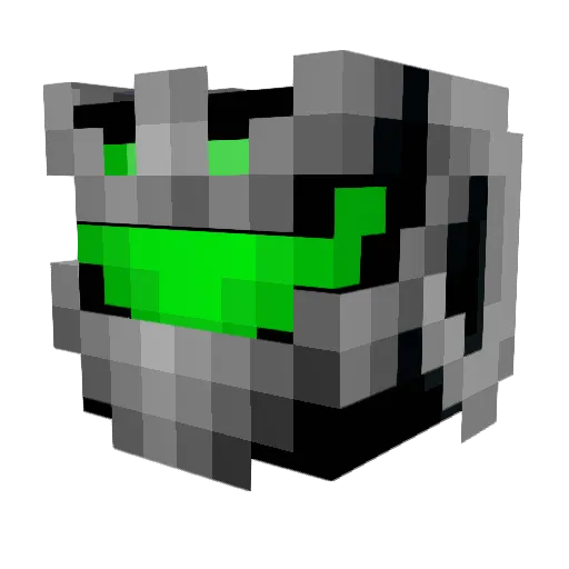 Toxfreak Minecraft avatar head, 3D render