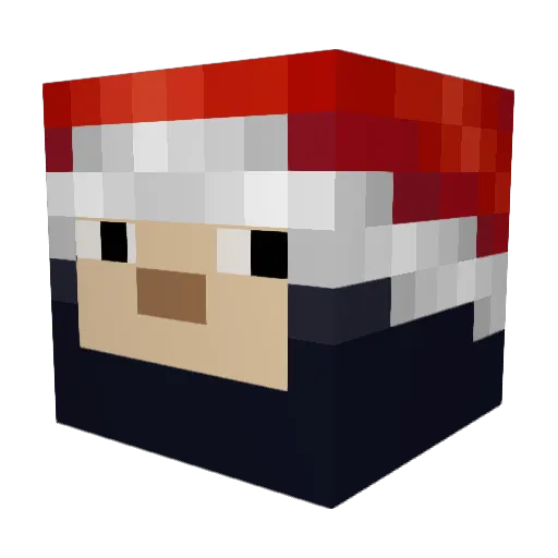ToxiSpoof Minecraft avatar head, 3D render